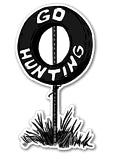 Go Hunting Tire Sticker